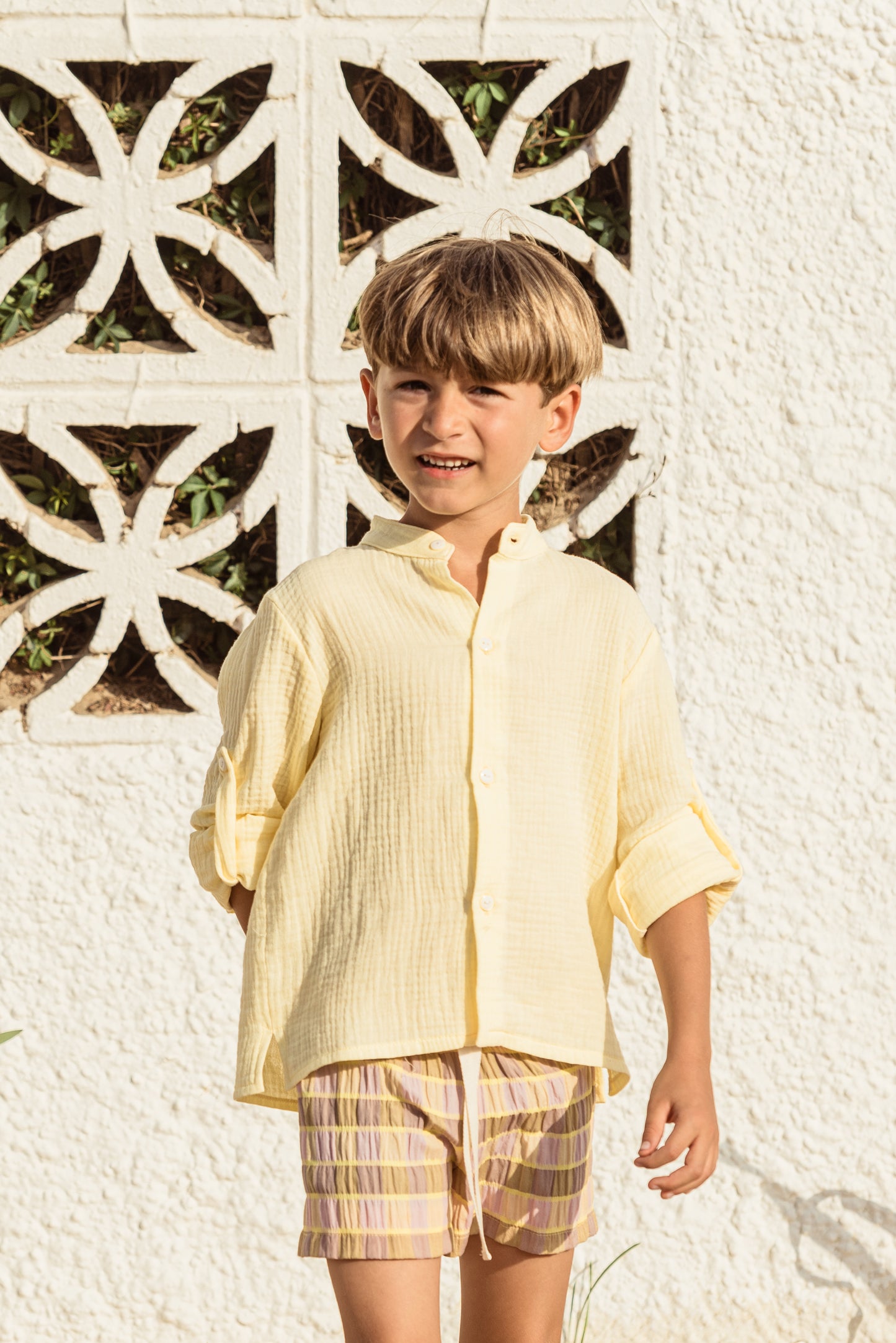 Short Vichy Bonito Fresa y Lima