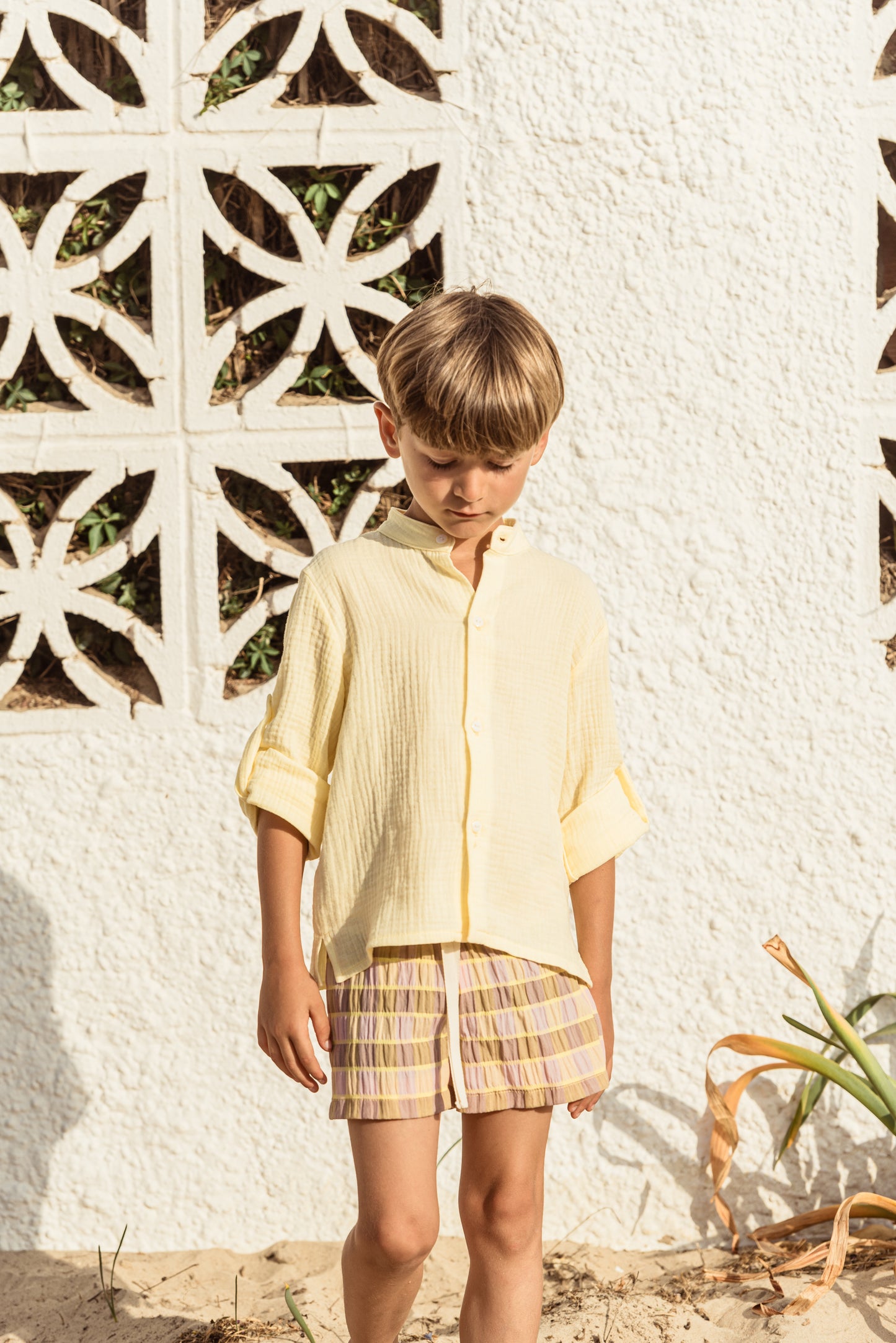 Short Vichy Bonito Fresa y Lima