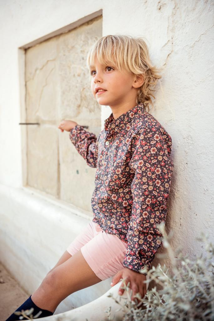 PANTALON VESTIR NIÑO ROSA EMPOLVADO