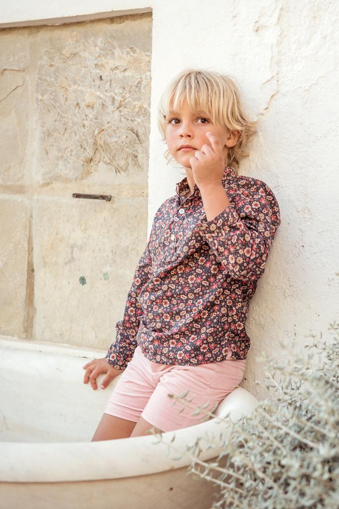 PANTALON VESTIR NIÑO ROSA EMPOLVADO