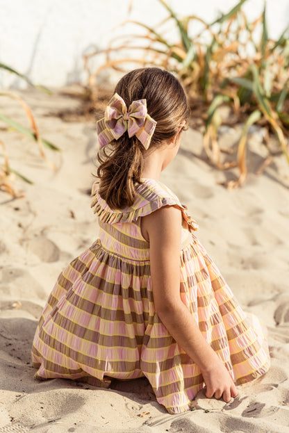 Vestido Mañanita Vicky Bonito Fresa y Lima